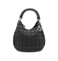 DIOR Cannage One Black Leather Shoulder Bag