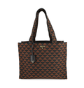 PRADA Triangle Jacquard Tote Bag