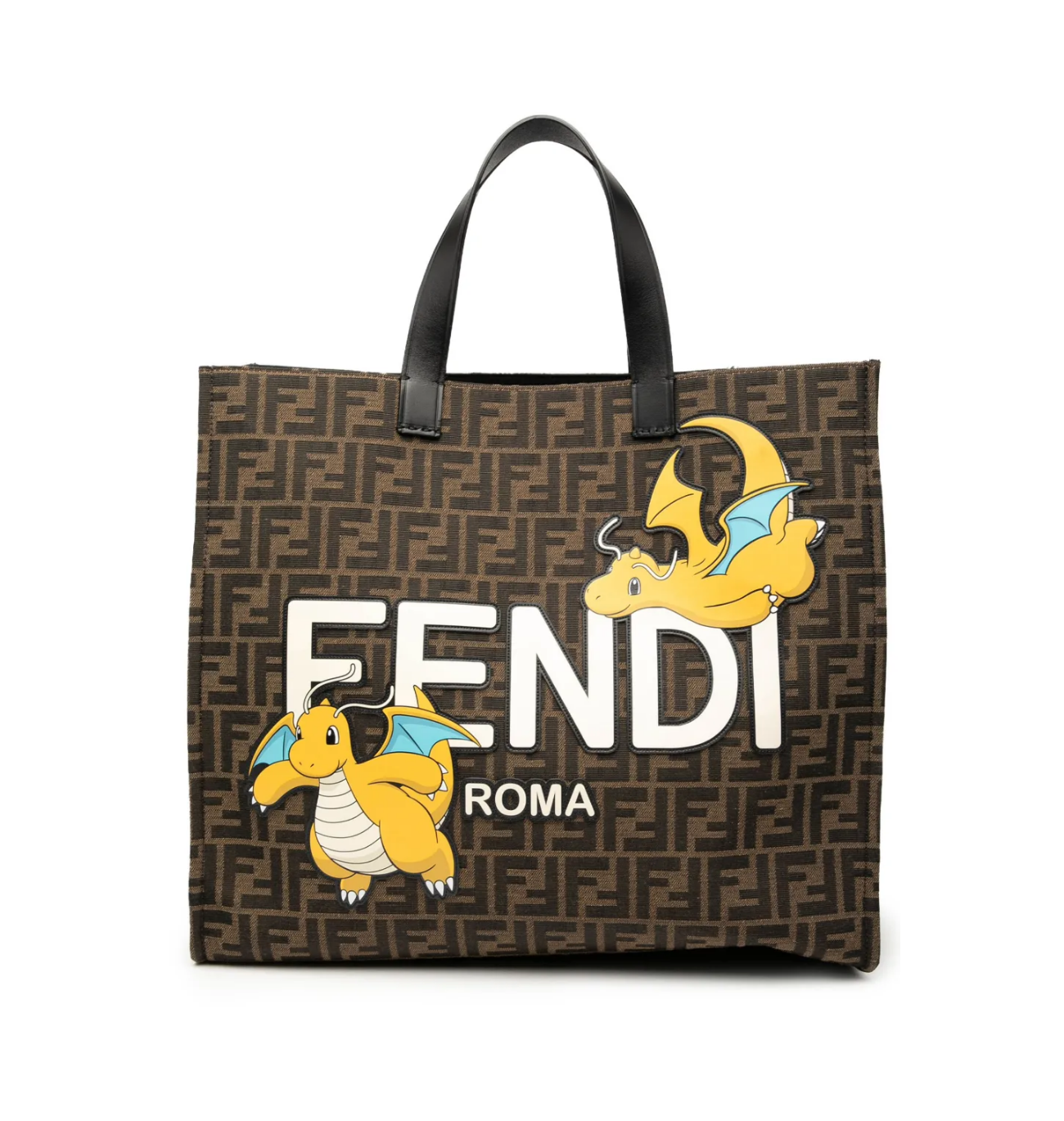 FENDI Fragment Pokemon Tote Bag