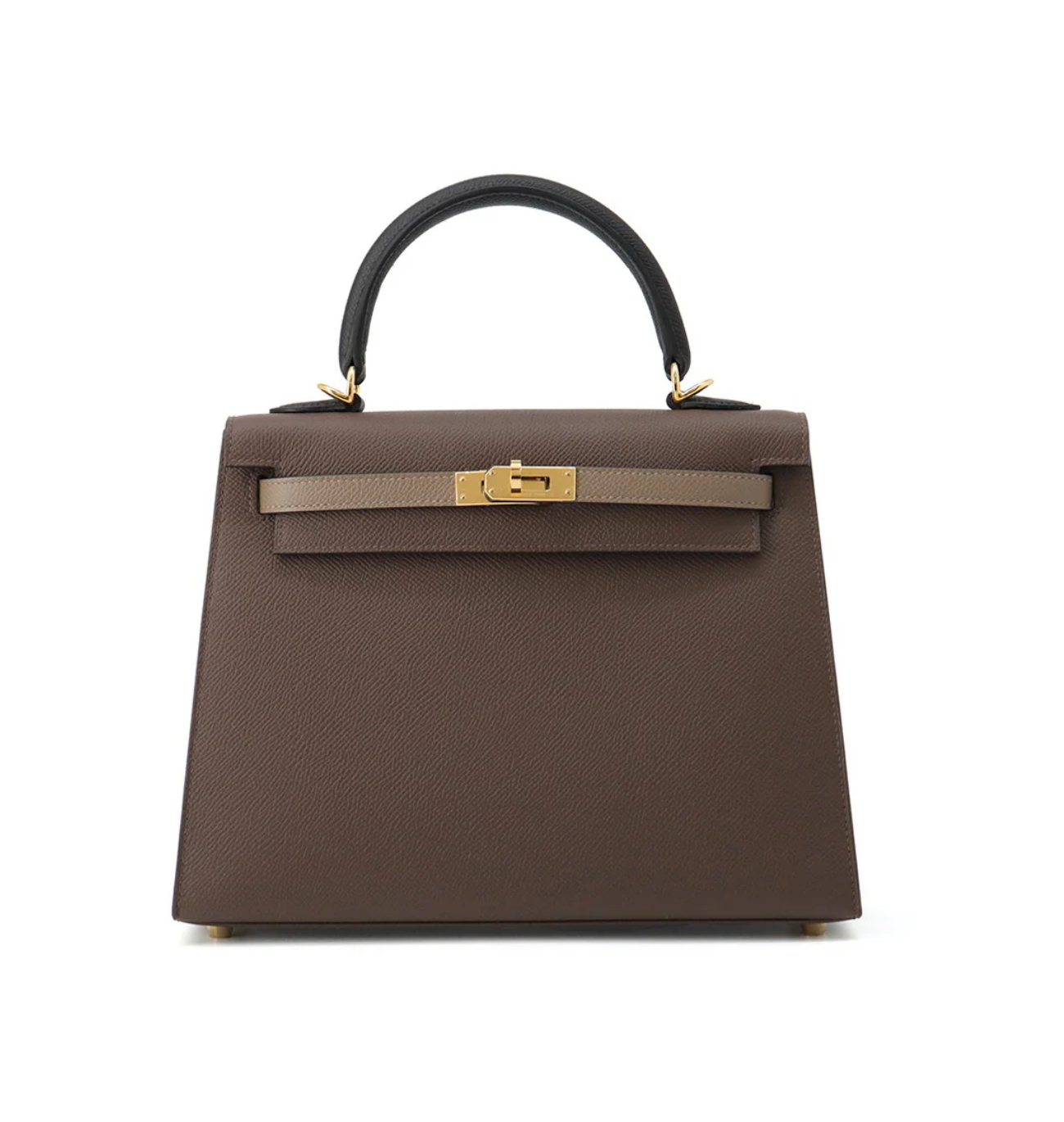 HERMES Kelly 25 Sellier Tricolor Epsom