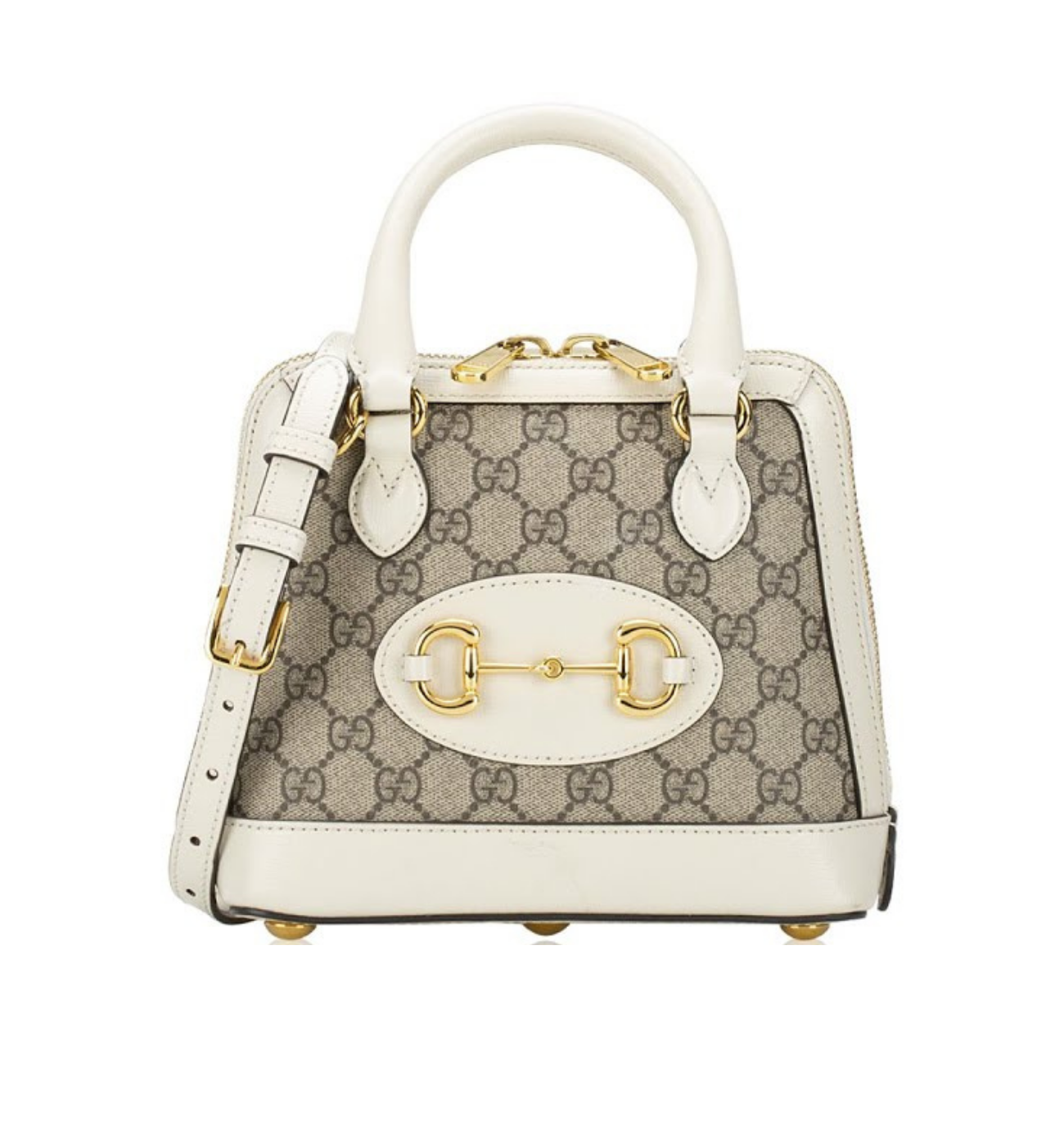 GUCCI Horsebit GG Supreme 2way Handbag