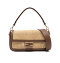 FENDI Baguette Macrame Shoulder Bag