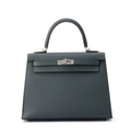 HERMES Kelly 25 Sellier Vert Mangrove Epsom