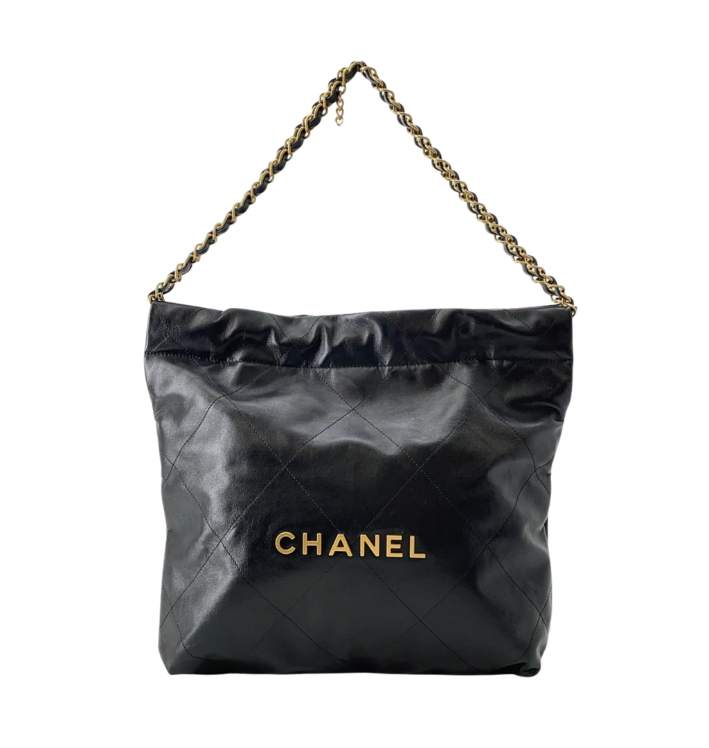 CHANEL 22 Small Calf Leather Chain Shoulder Bag