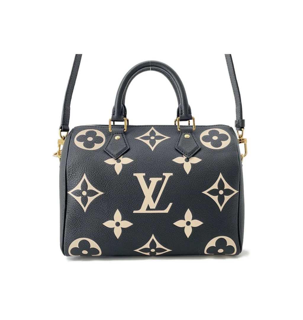 LOUIS VUITTON Speedy 25 Bandouliere Bicolor Monogram Bag