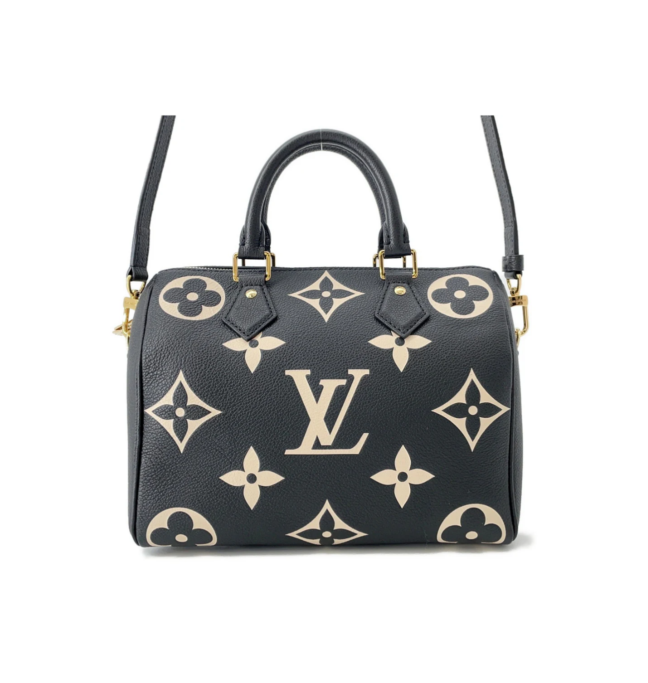 LOUIS VUITTON Speedy 25 Bandouliere Bicolor Monogram Bag