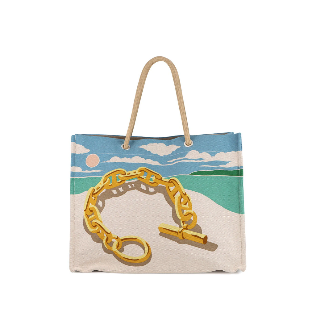 HERMES Escale à la Plage Beach Bag