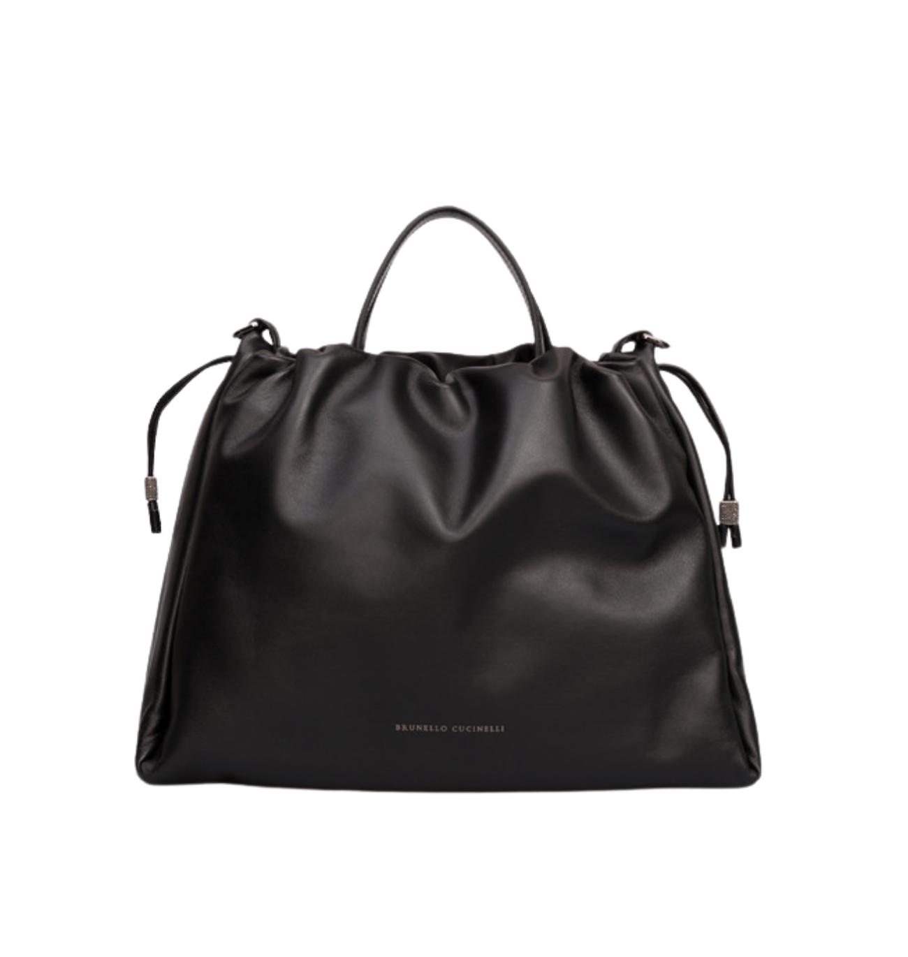 BRUNELLO CUCINELLI Large Mellow Leather Tote Bag