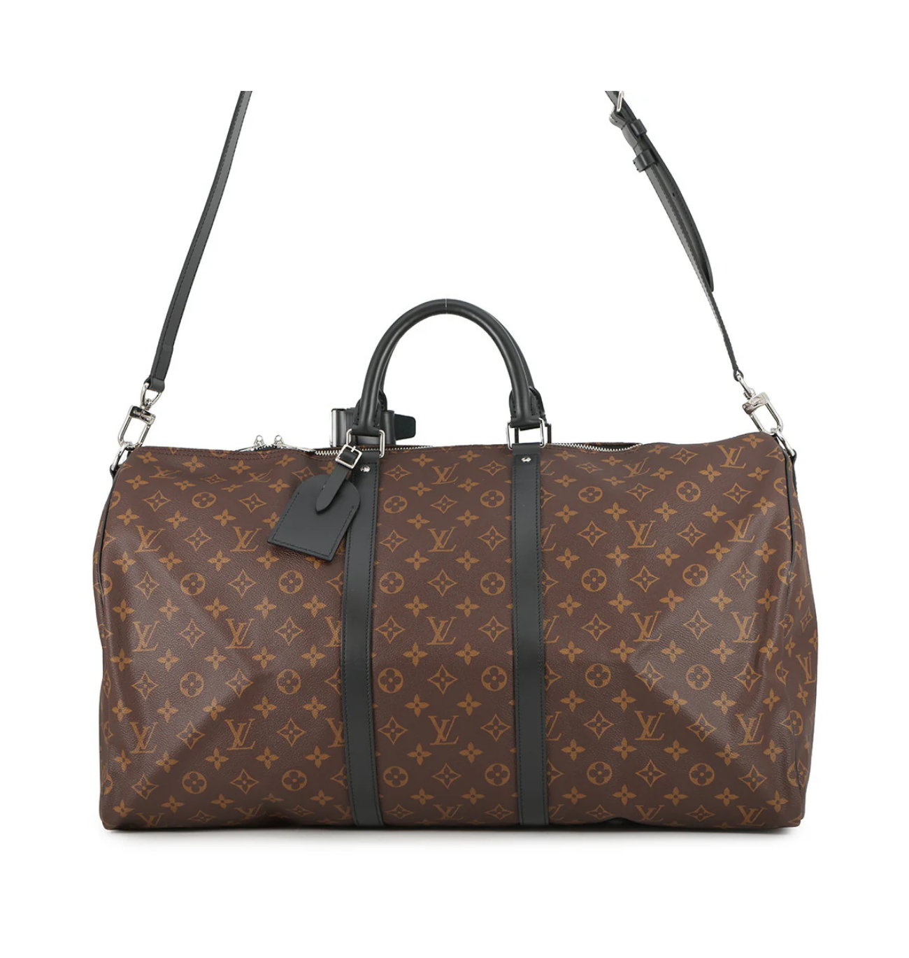 LOUIS VUITTON Keepall 55 Bandouliere Monogram Macassar Canvas