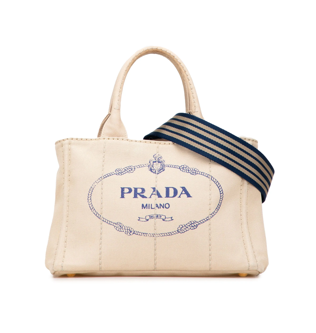 PRADA Small Canvas Canapa Logo Bag