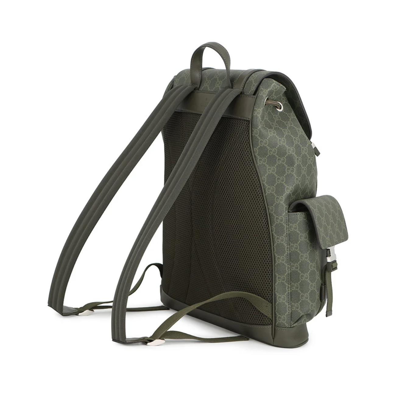 GUCCI GG Supreme Green Backpack