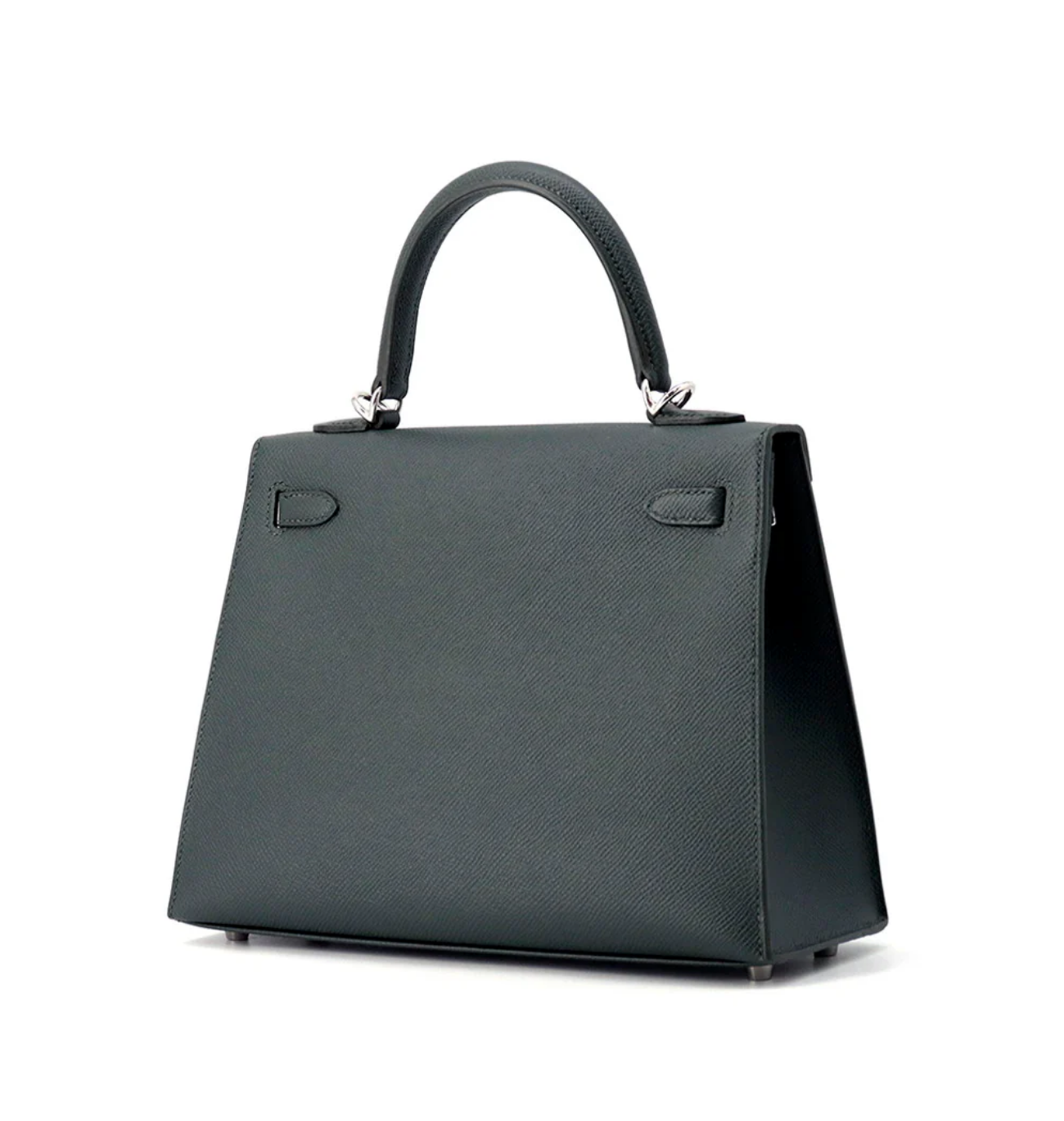 HERMES Kelly 25 Sellier Vert Mangrove Epsom