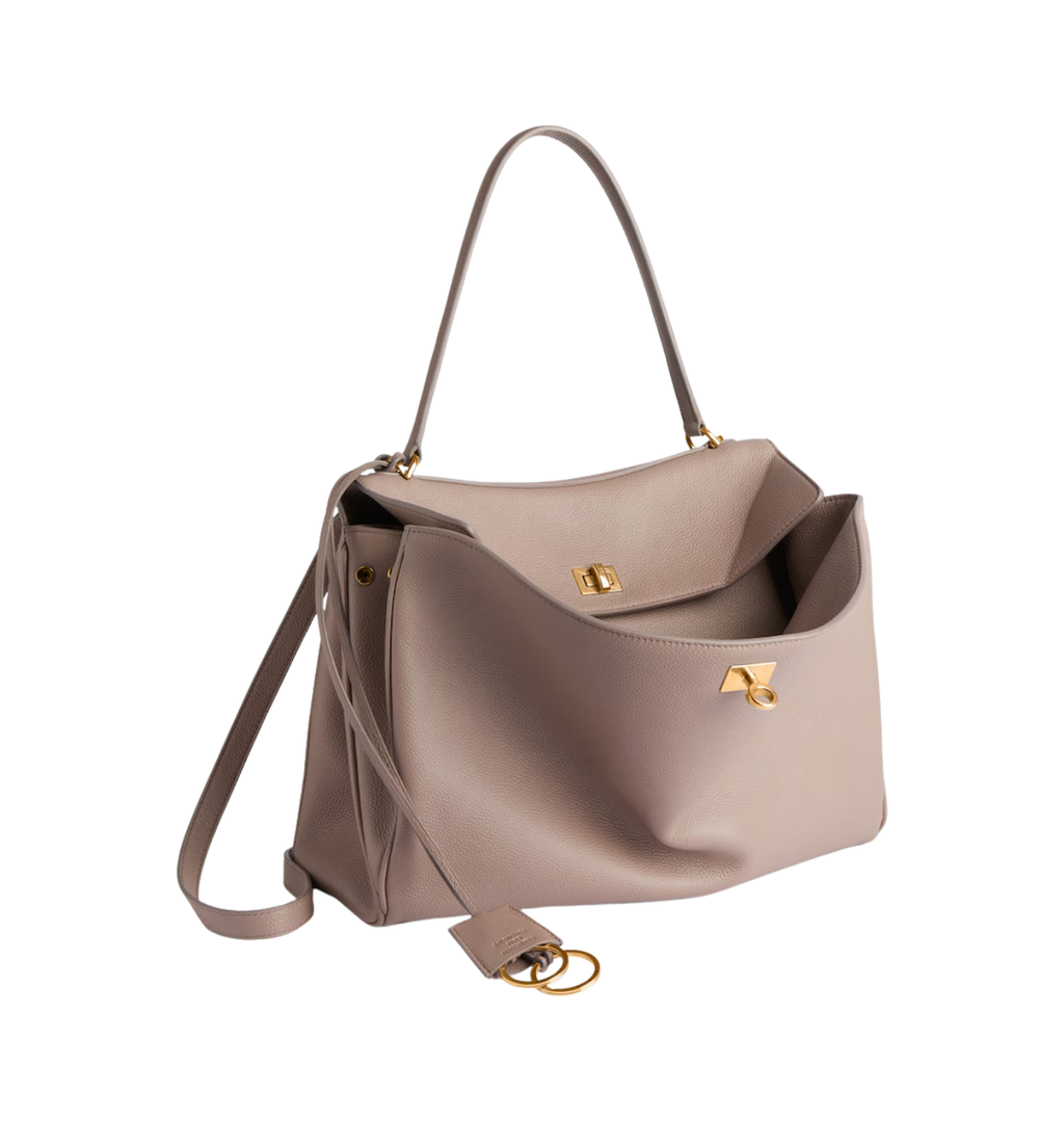 BALENCIAGA Medium Leather Rodeo Top-Handle Bag