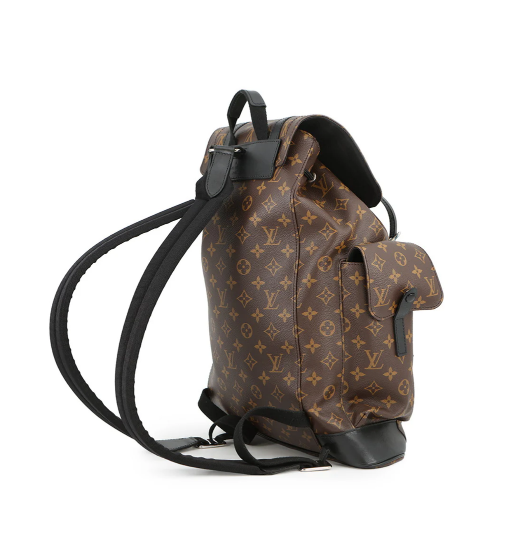 LOUIS VUITTON Christopher MM Noir Monogram Macassar Canvas