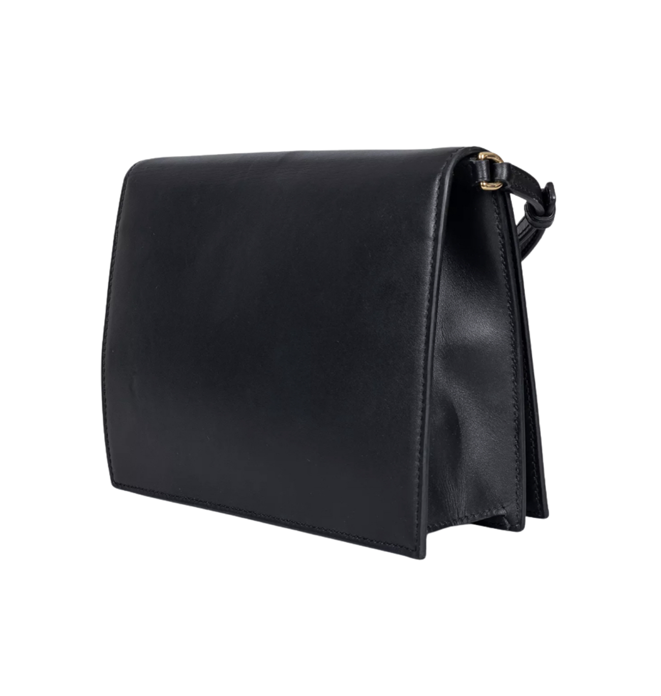 DOLCE & GABBANA Black Calfskin DG Logo Crossbody Bag