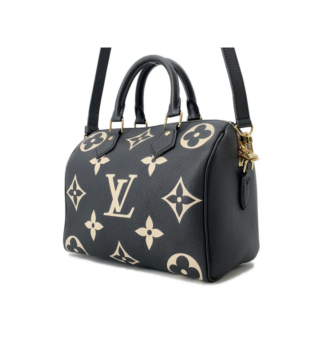 LOUIS VUITTON Speedy 25 Bandouliere Bicolor Monogram Bag