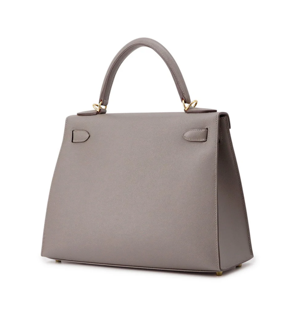 HERMES Kelly28 Gris Meyer Veau Madame