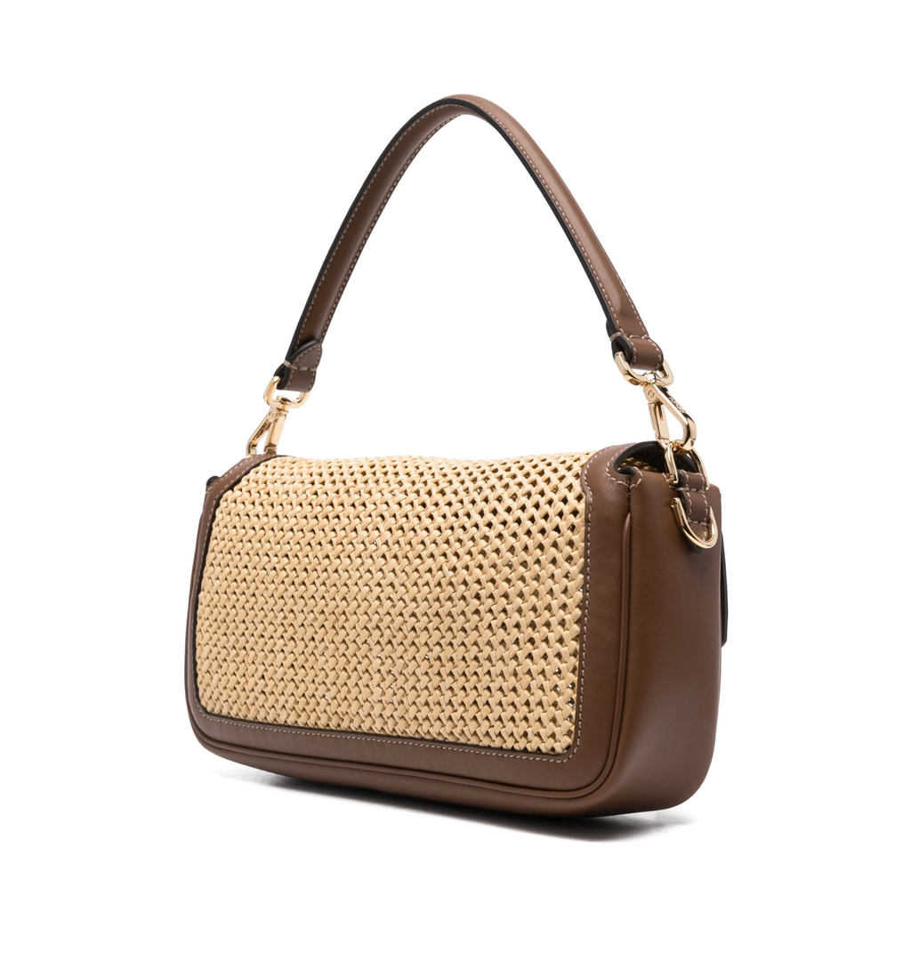 FENDI Baguette Macrame Shoulder Bag