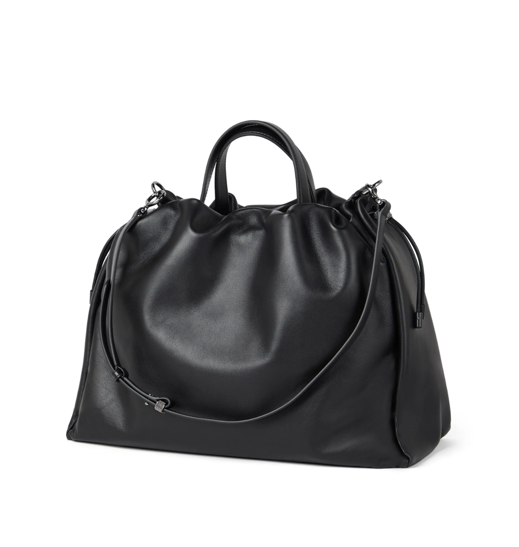 BRUNELLO CUCINELLI Large Mellow Leather Tote Bag