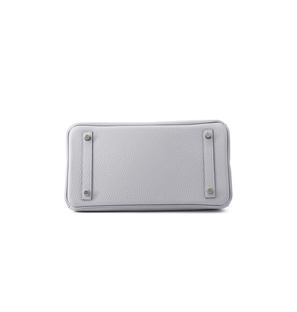 HERMES Birkin 30 Green Pantan Togo Leather