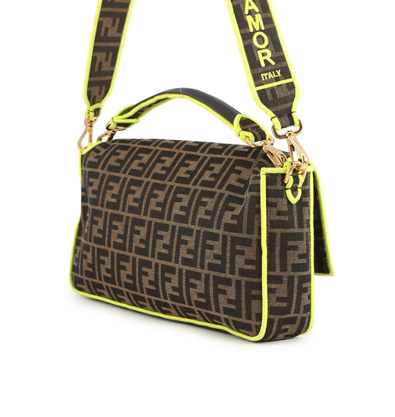 FENDI Baguette Zucca Mamma Shoulder Bag