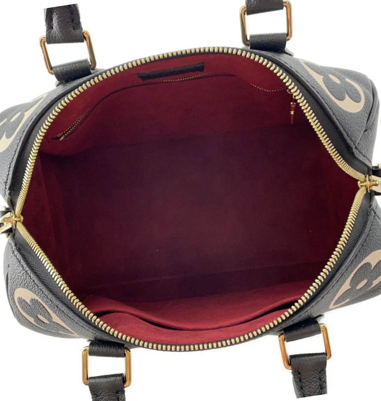 LOUIS VUITTON Speedy 25 Bandouliere Bicolor Monogram Bag