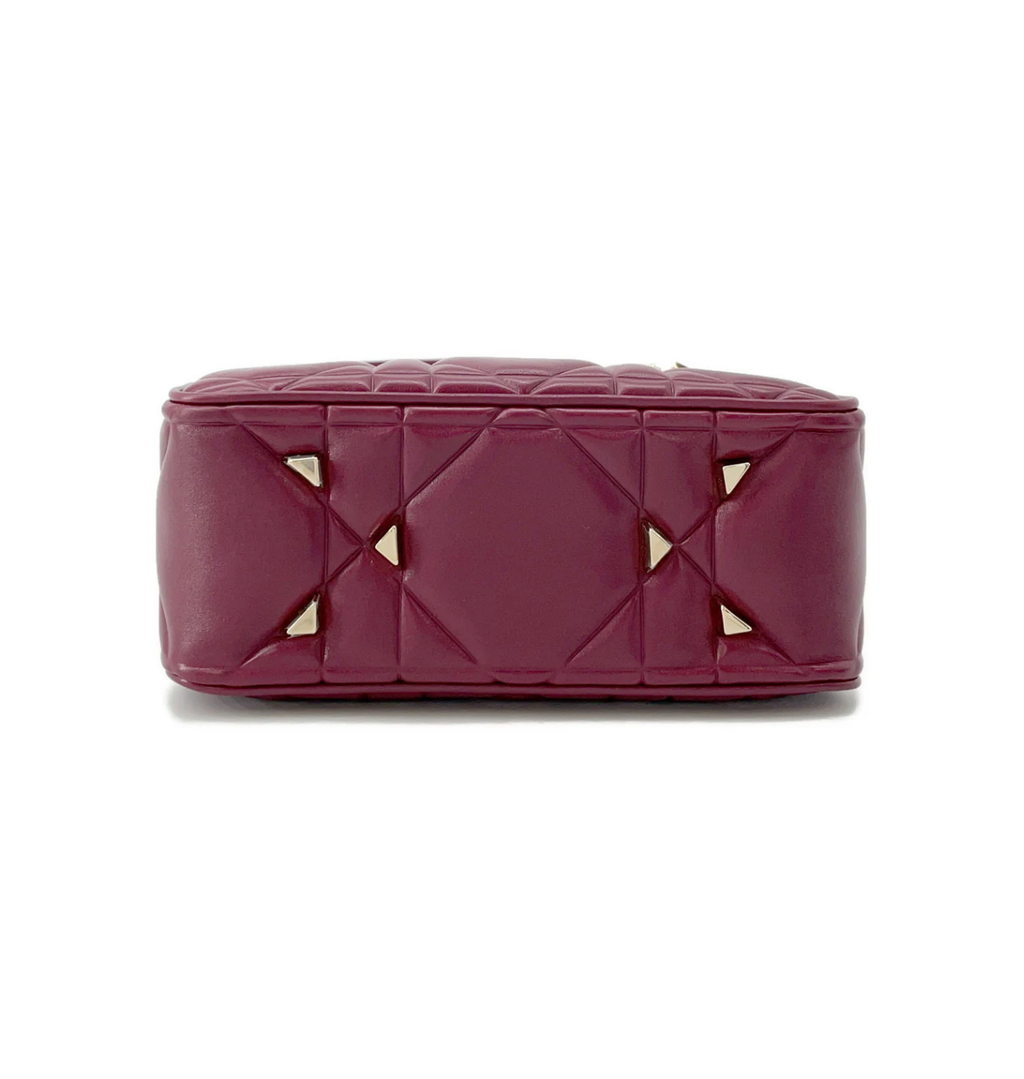 DIOR Lady Dior Bordeaux Leather Mini Bbag