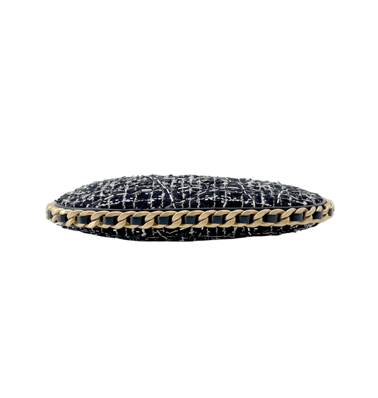 CHANEL Small Hobo Tweed Lambskin Bag