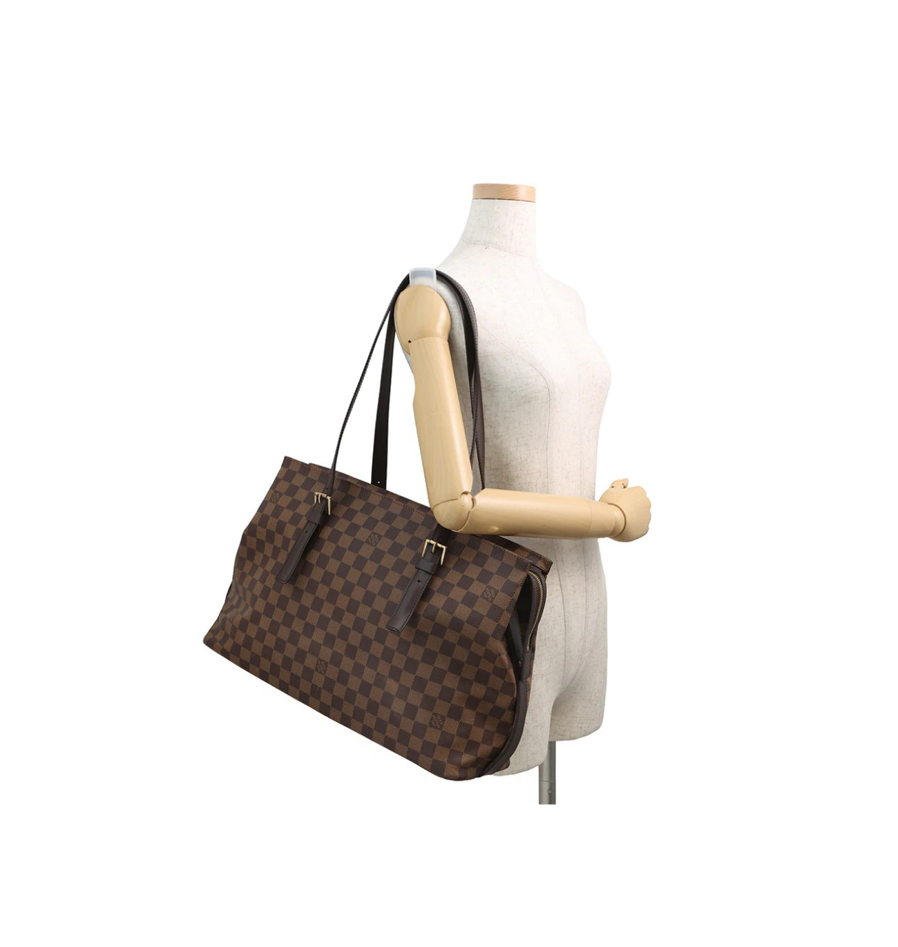 LOUIS VUITTON Chelsea Damier Ebene Canvas Bag