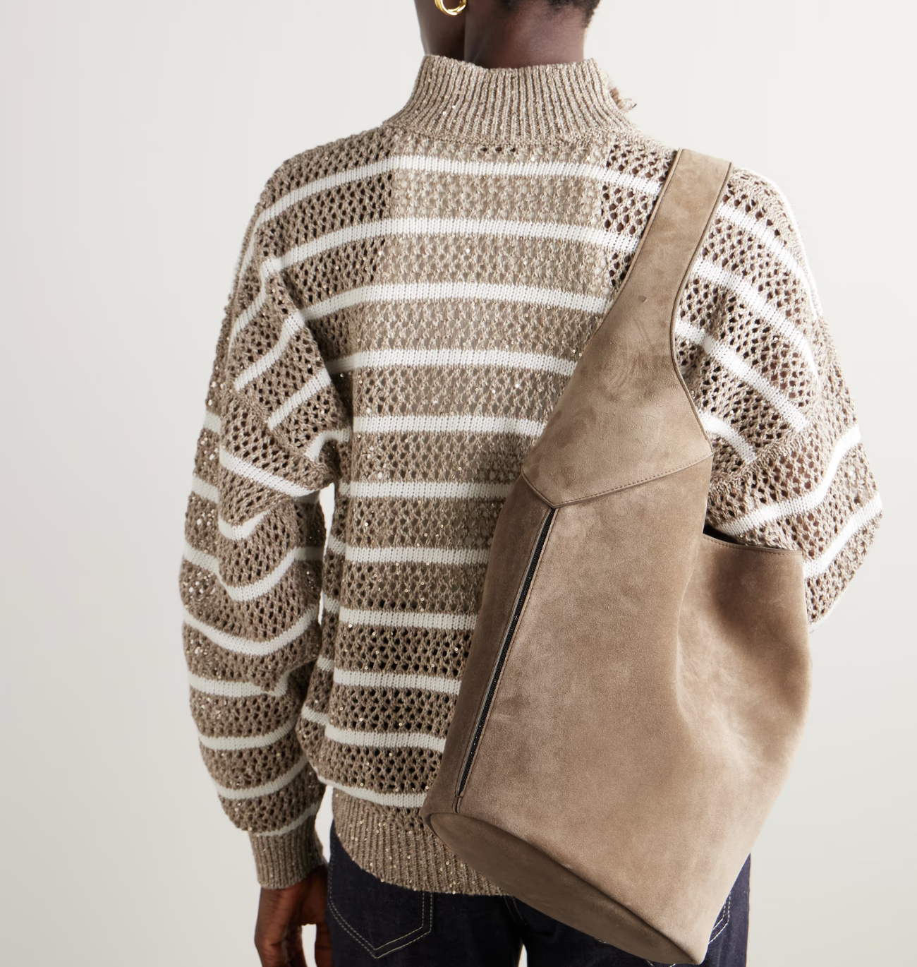 BRUNELLO CUCINELLI Suede Shoulder Bag