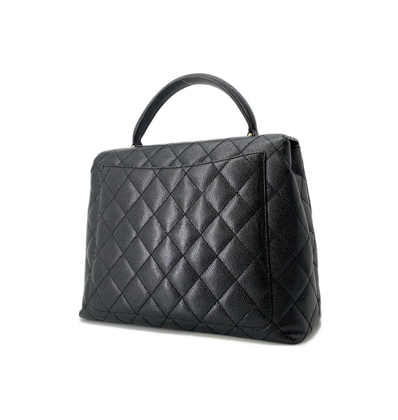 CHANEL Matelasse Caviar Leather Top Handle Bag