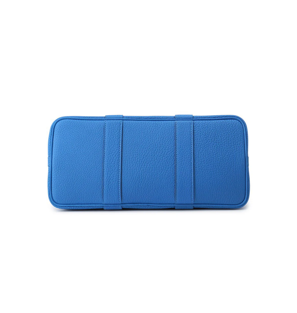 HERMES Garden Party TPM Blue Hydra Negonda Leather