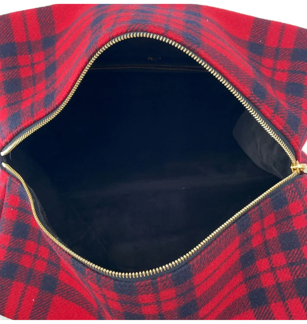 CELINE Triomphe Pliage Check Chain Tote Bag