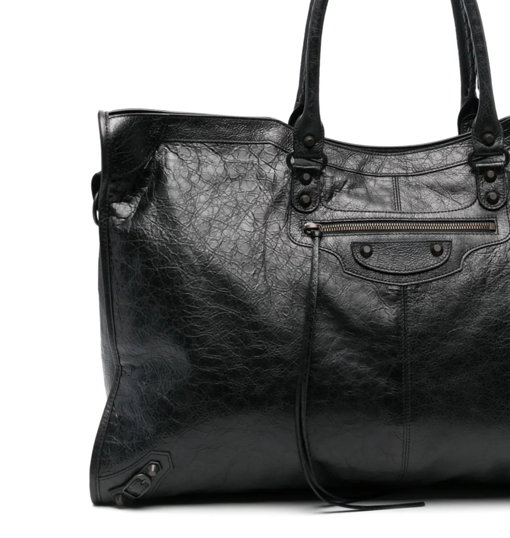 BALENCIAGA Black Leather Le City Travel Bag