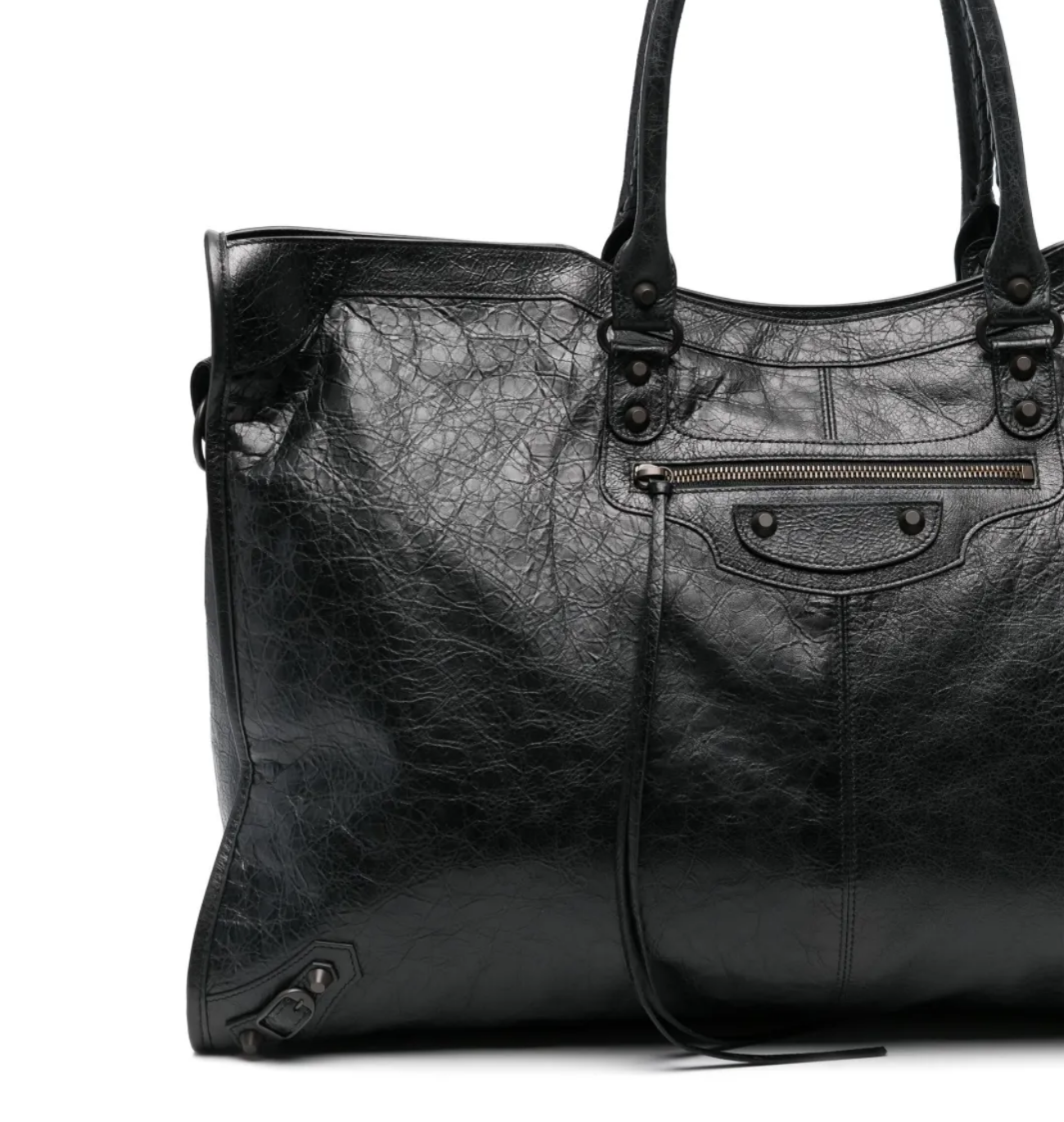 BALENCIAGA Black Leather Le City Travel Bag