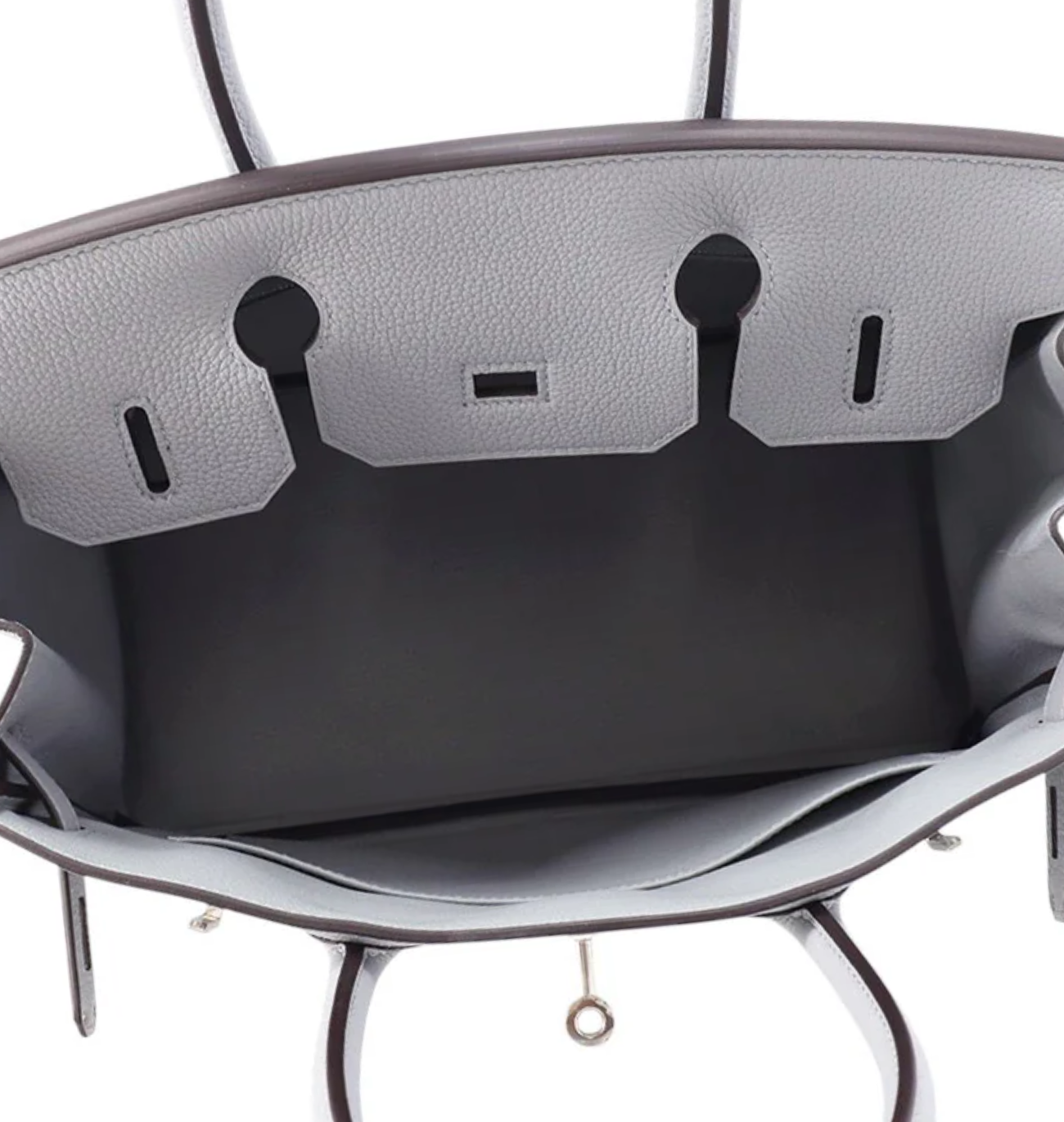 HERMES Birkin 30 Green Pantan Togo Leather