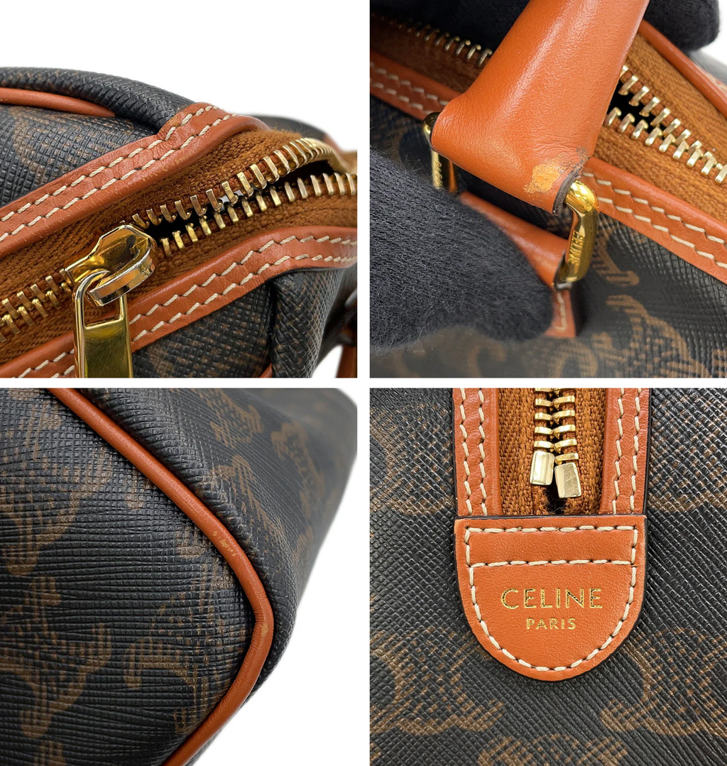 CELINE Triomphe Boston Handbag