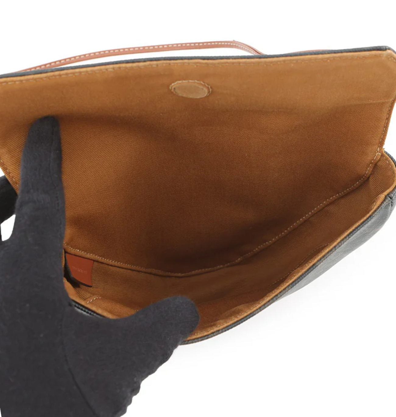 CELINE Logo Triomphe Triangle Mini Shoulder Bag