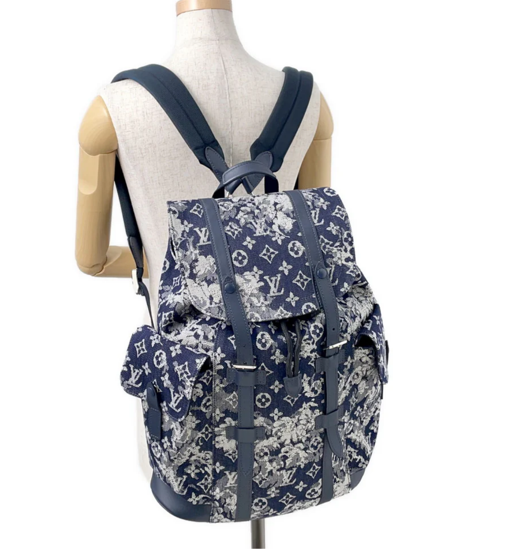 LOUIS VUITTON Christopher PM Navy Blue