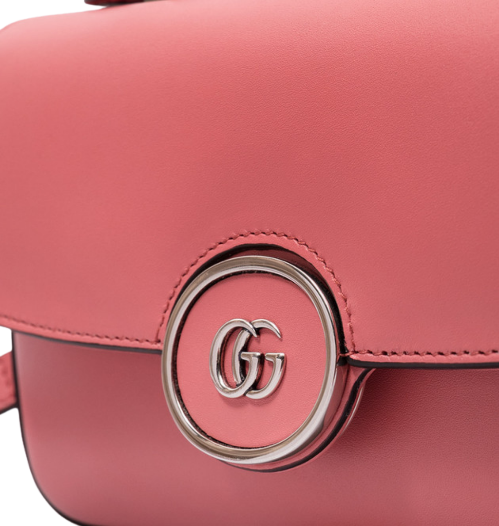 GUCCI Petite GG Mini Smooth Leather Shoulder Bag