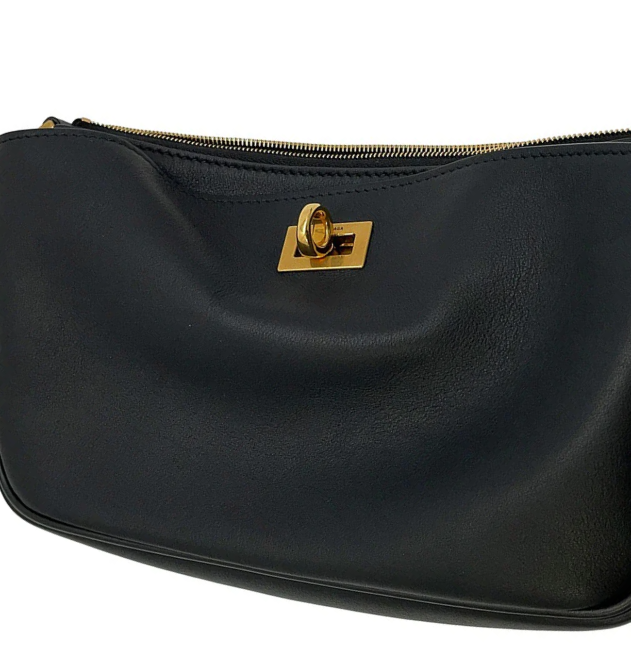 BALENCIAGA Rodeo Black Leather Shoulder Bag