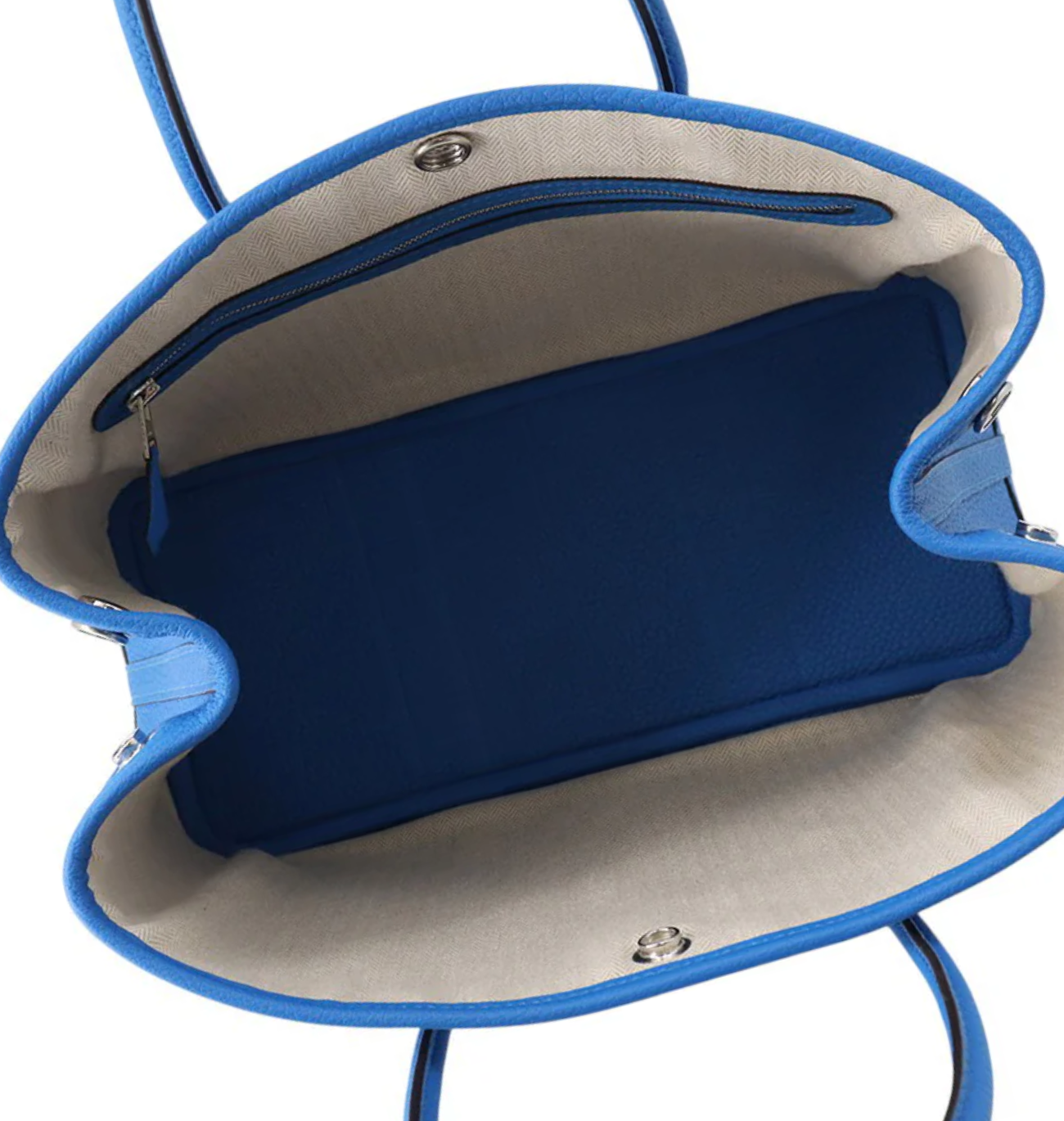 HERMES Garden Party TPM Blue Hydra Negonda Leather