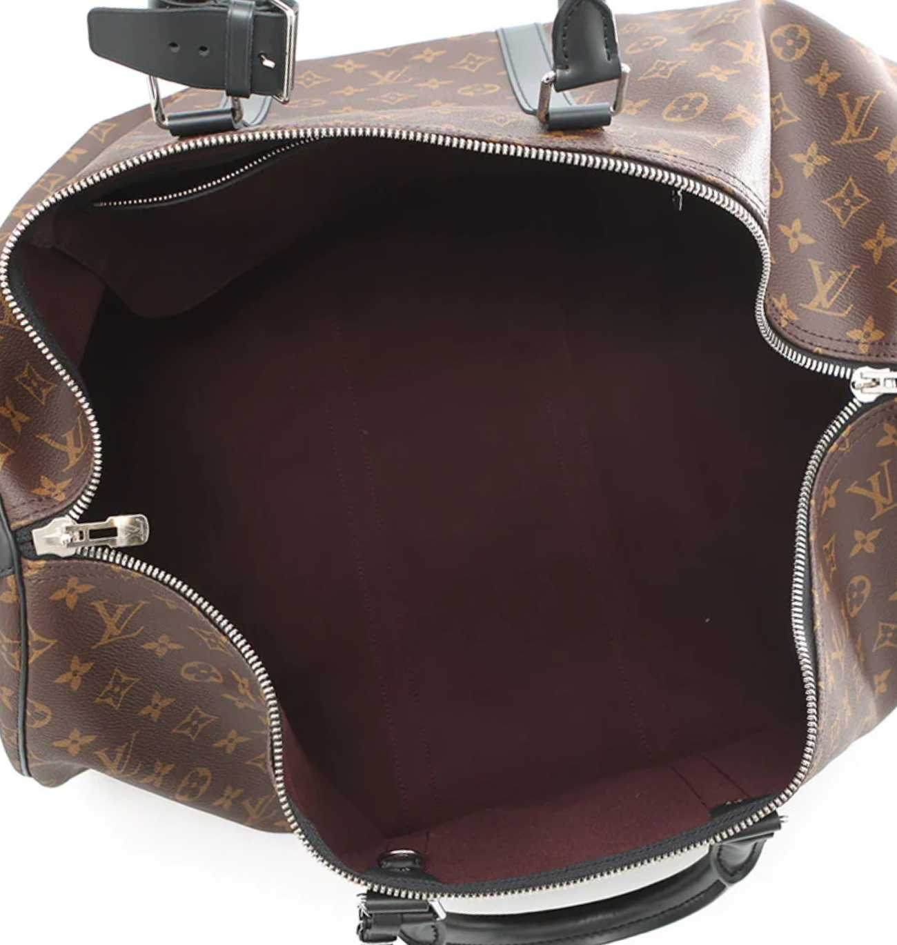 LOUIS VUITTON Keepall 55 Bandouliere Monogram Macassar Canvas