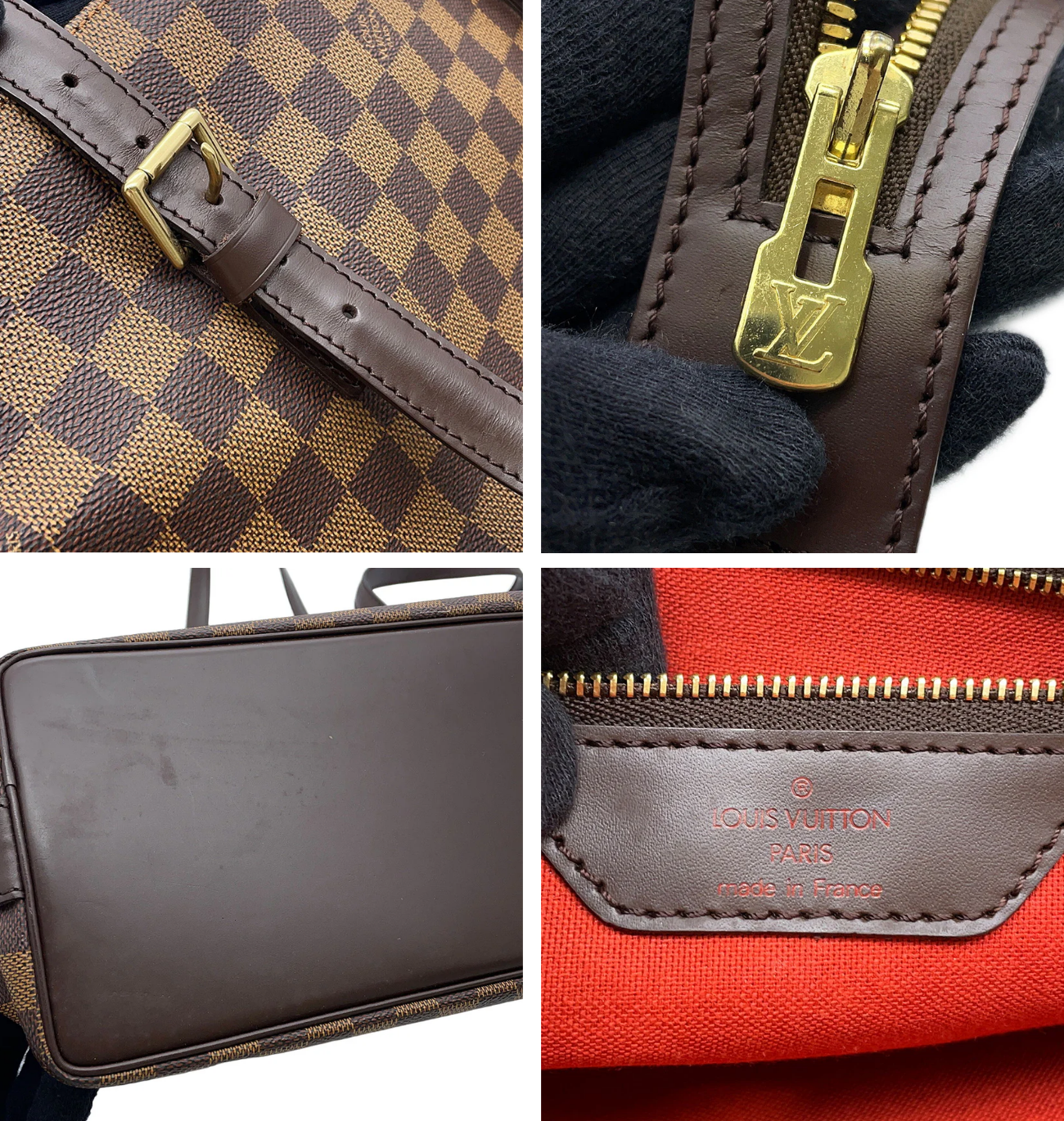 LOUIS VUITTON Chelsea Damier Ebene Canvas Bag
