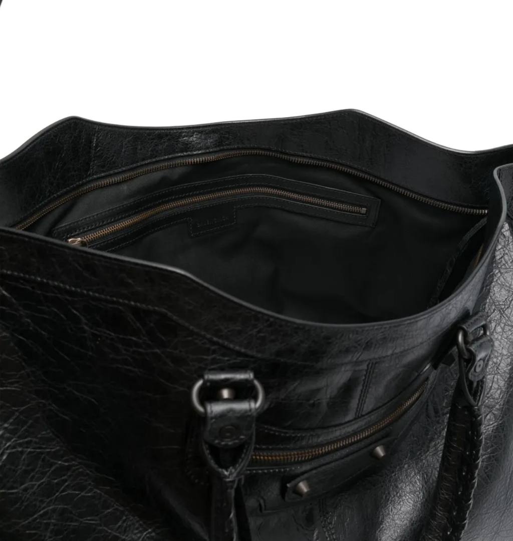 BALENCIAGA Black Leather Le City Travel Bag