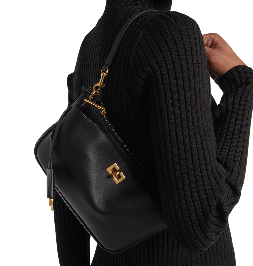 BALENCIAGA Rodeo Black Leather Shoulder Bag