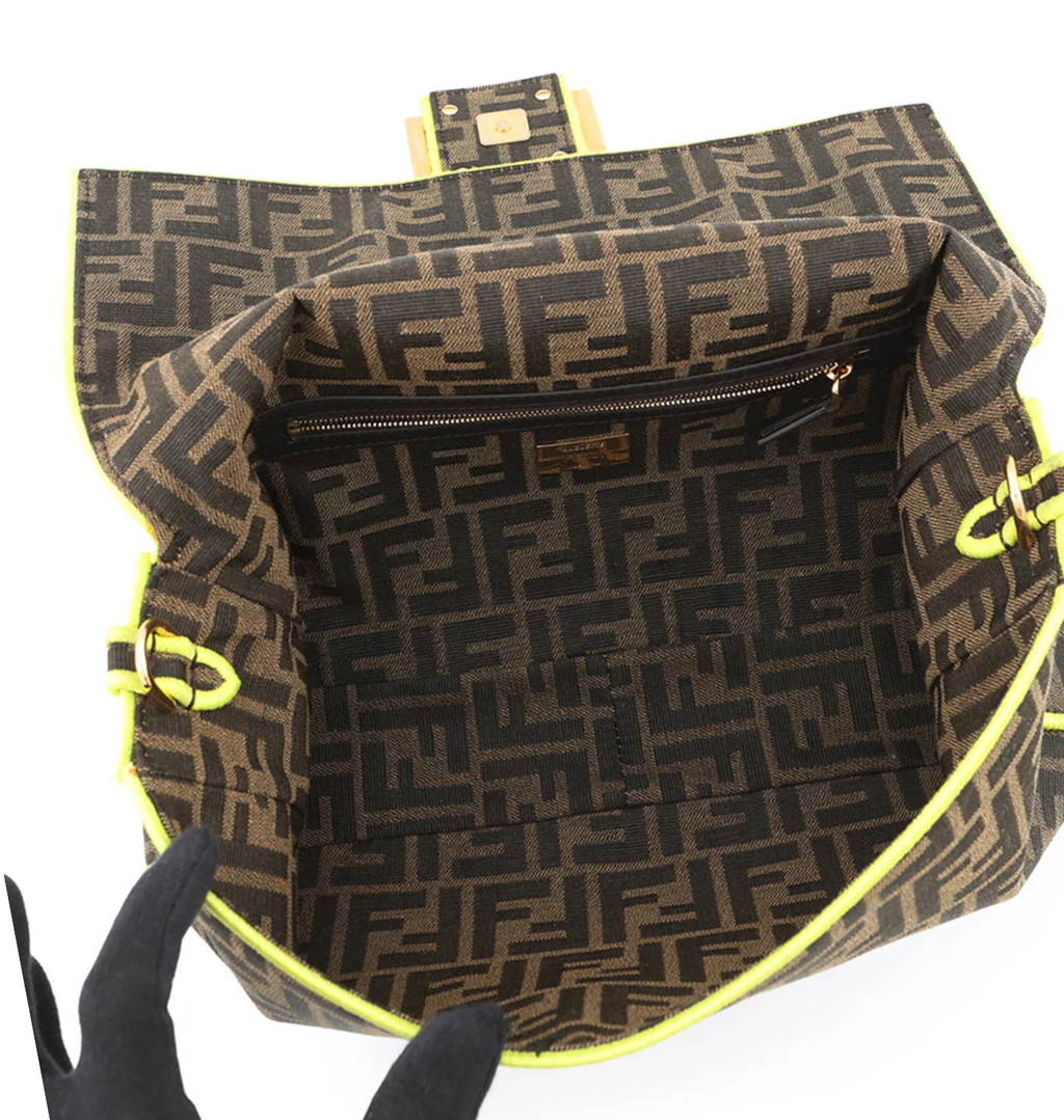 FENDI Baguette Zucca Mamma Shoulder Bag