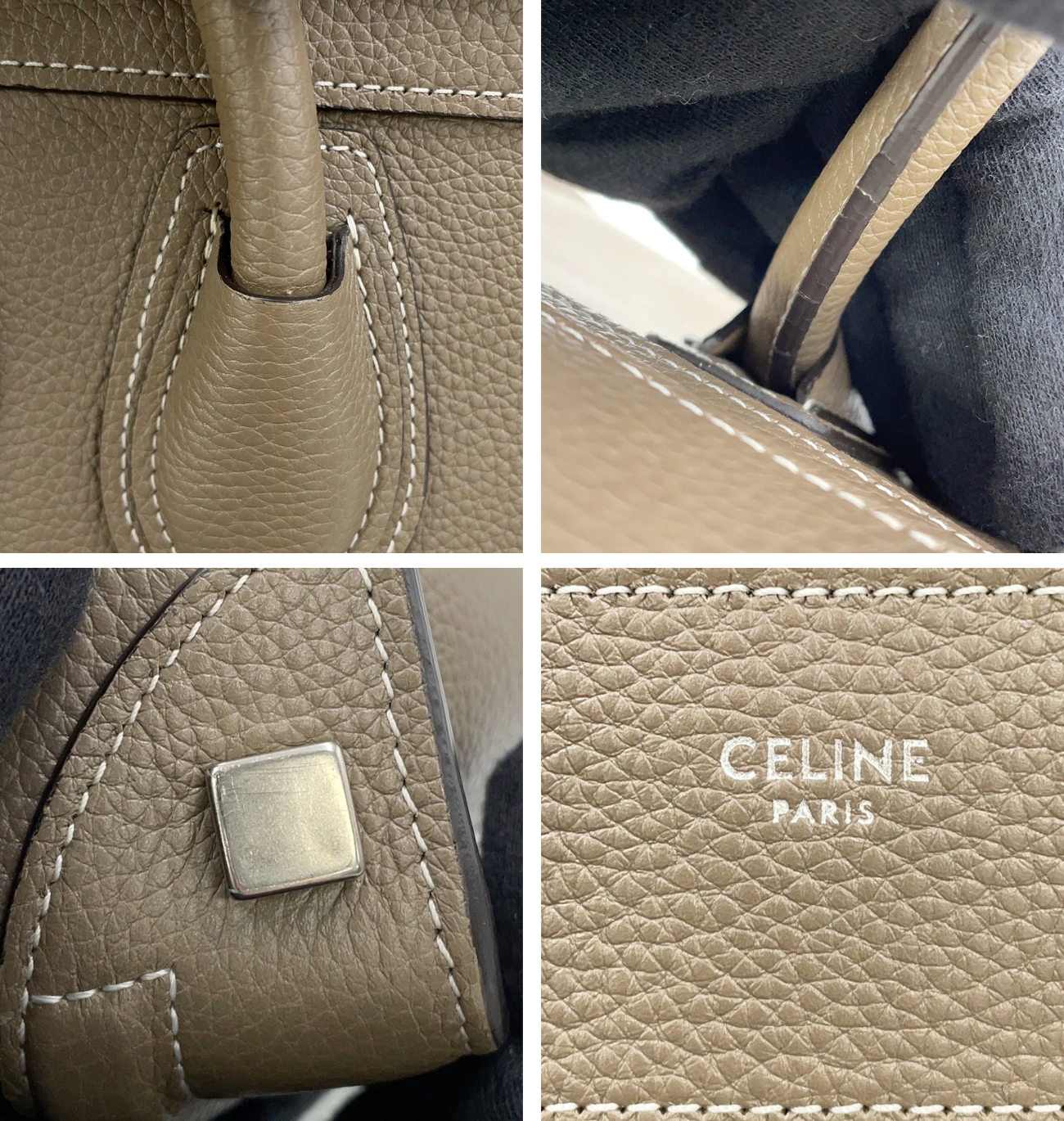 CELINE Luggage Shopper Leather Bag