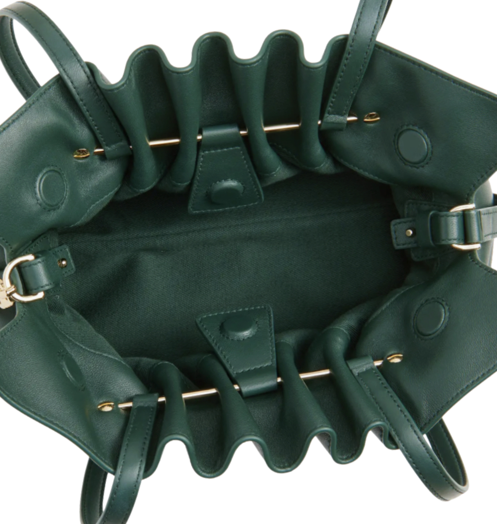 FERRAGAMO Gancio Piercing Soft Leather Shoulder Bag