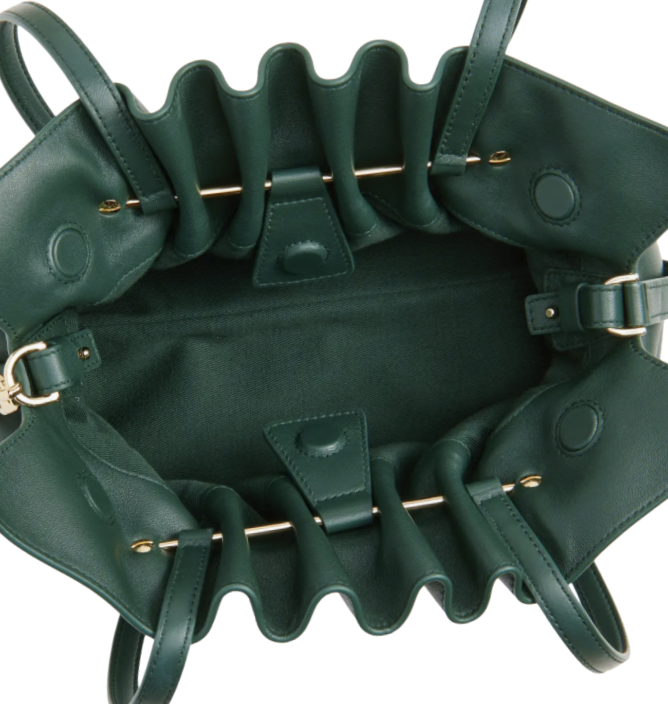 FERRAGAMO Gancio Piercing Soft Leather Shoulder Bag